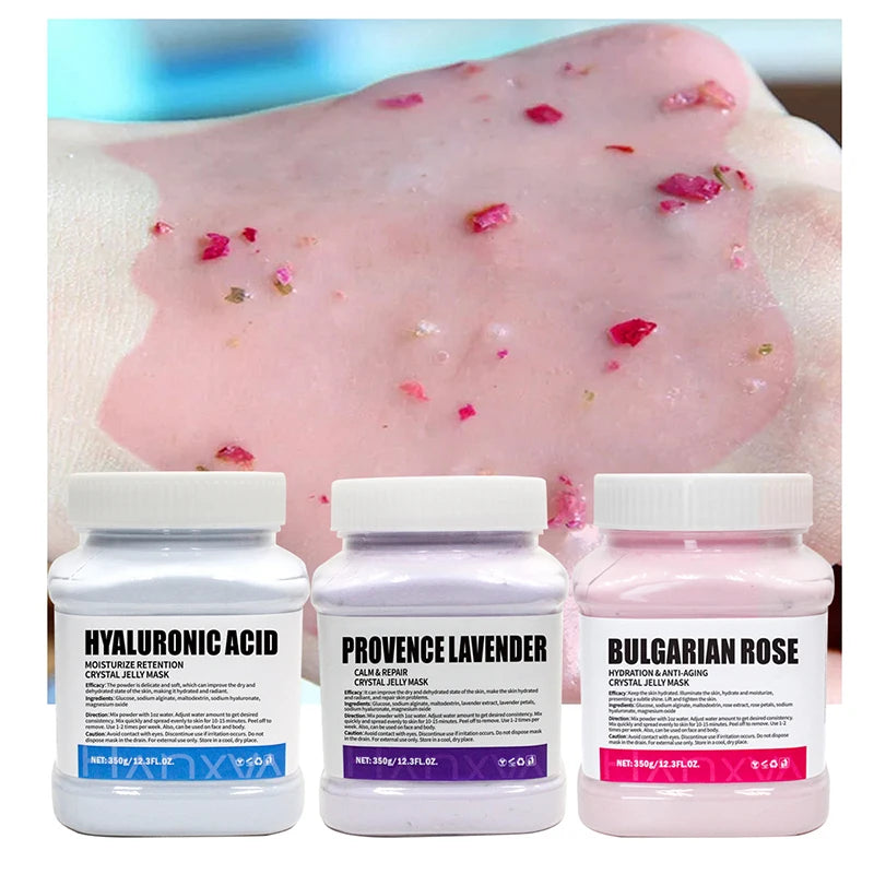 Floral-scented Moisturizing Jelly Mask Nourishes Softens Skin With Crystal Soft Mask Powder Spa-grade Skincare All Skin Type New