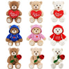22cm Classic Plush Teddy Bear Pillow | Multiple Styles | Gift | Braviixx