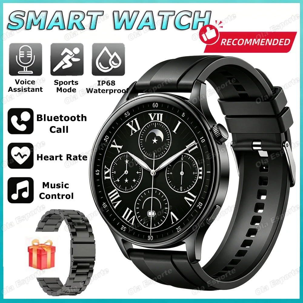 AMOLED Smart Watch with Voice Calling & 360×360 HD Display | Braviixx