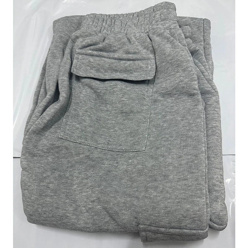 2026 Women‘s Wide Leg Cargo Pants Elastic Waistband with Large Pockets Casual Fitness Sportswear Y2k Long Pants