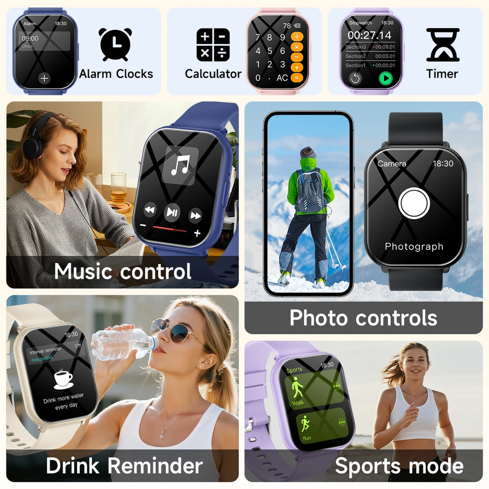 1.83" Bluetooth Calling Smart Watch with Fitness & Sleep Tracking | Braviixx