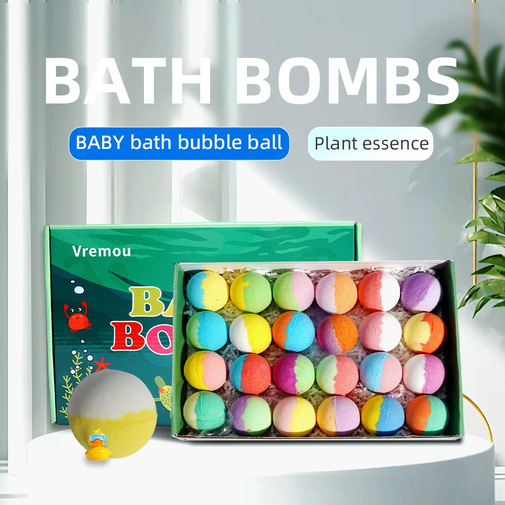 24-Piece Kids' Bath Fizz Set | Braviixx