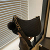 Women's Mini Shoulder Bag | Chevron & Pom-Pom | Braviixx