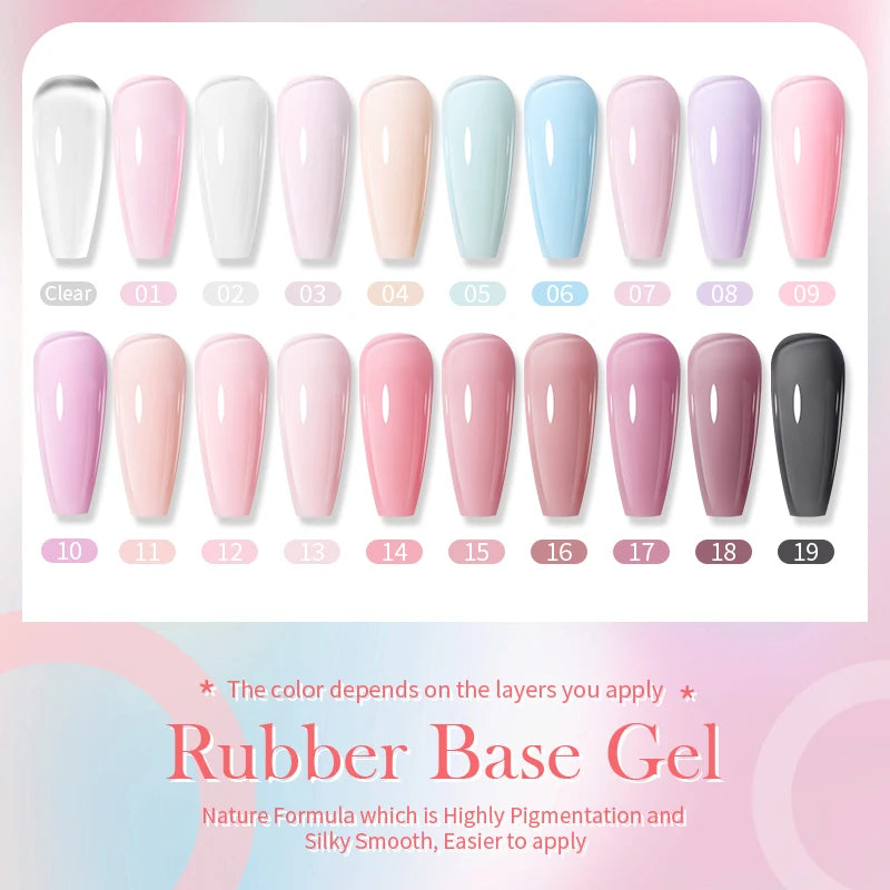 Rubber Base & Nail Gel Coats, 15ml | Braviixx