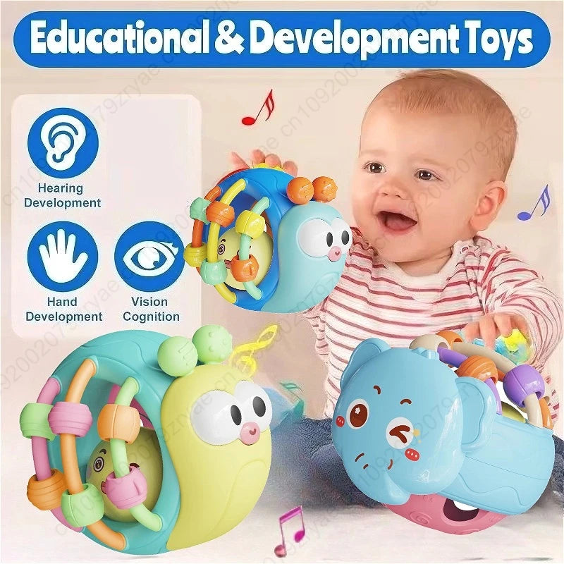 Animal Baby Grasp & Rattle Ball | Braviixx