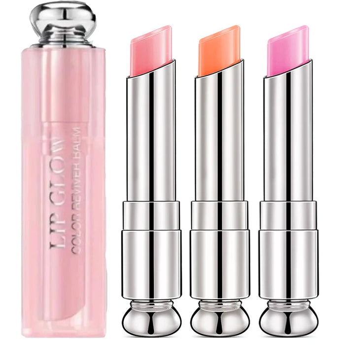 3-Piece Color-Changing Lip Balm Set | Moisturizing Lip Glow | Braviixx