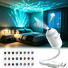 Galaxy & Ocean Rotating Night Light Projector | Braviixx