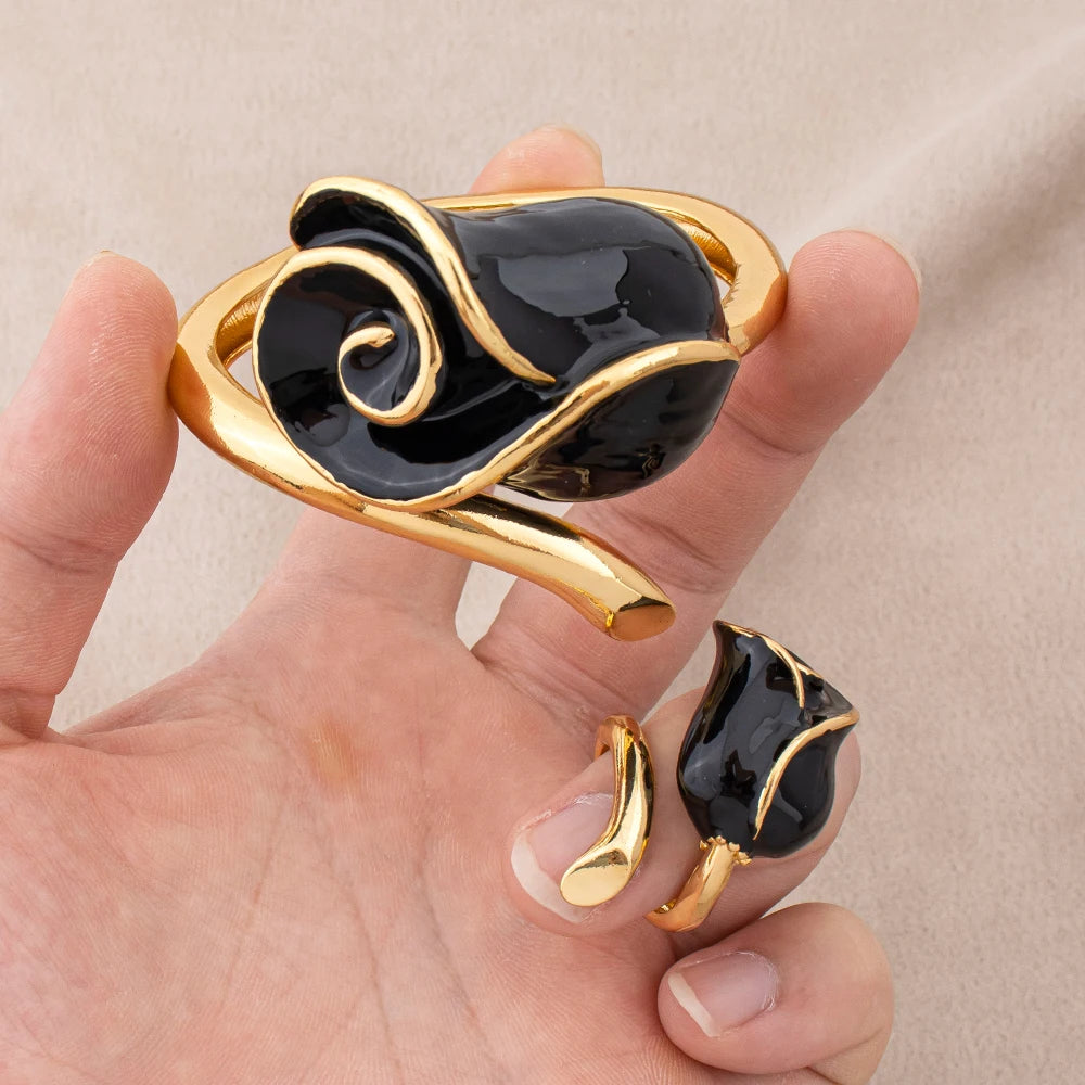 Flower Bracelet & Ring Set | Braviixx