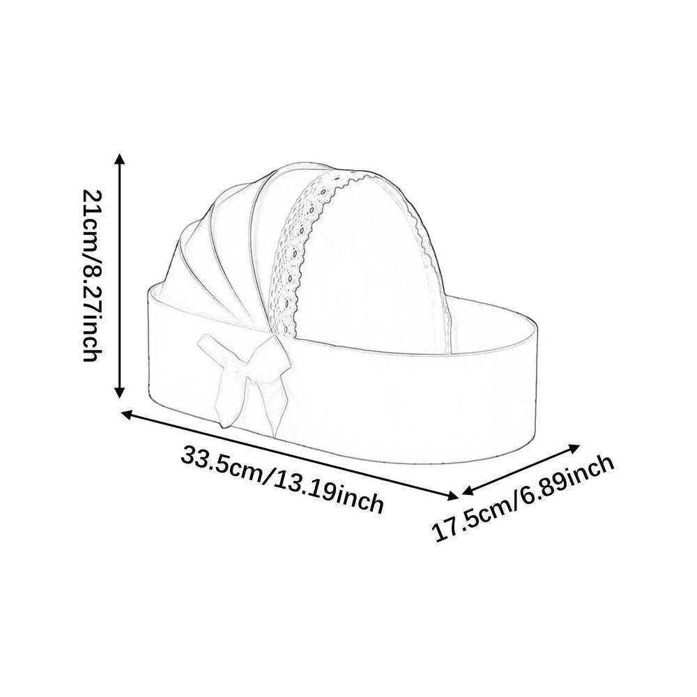Cradle-Shaped Baby Shower Flower Gift Box | Braviixx