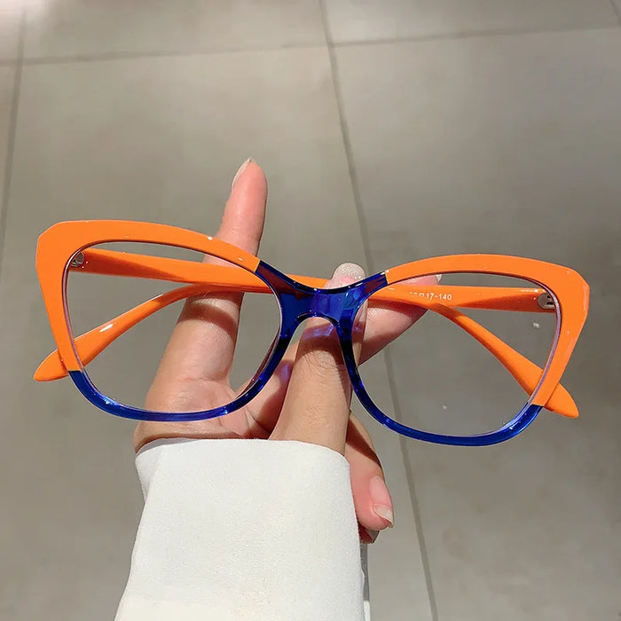 ERIKOLE Cat Eye Reading Glasses | Colour Block Frame · HMC Lens · Plain or +1.00 to +4.00 | Braviixx
