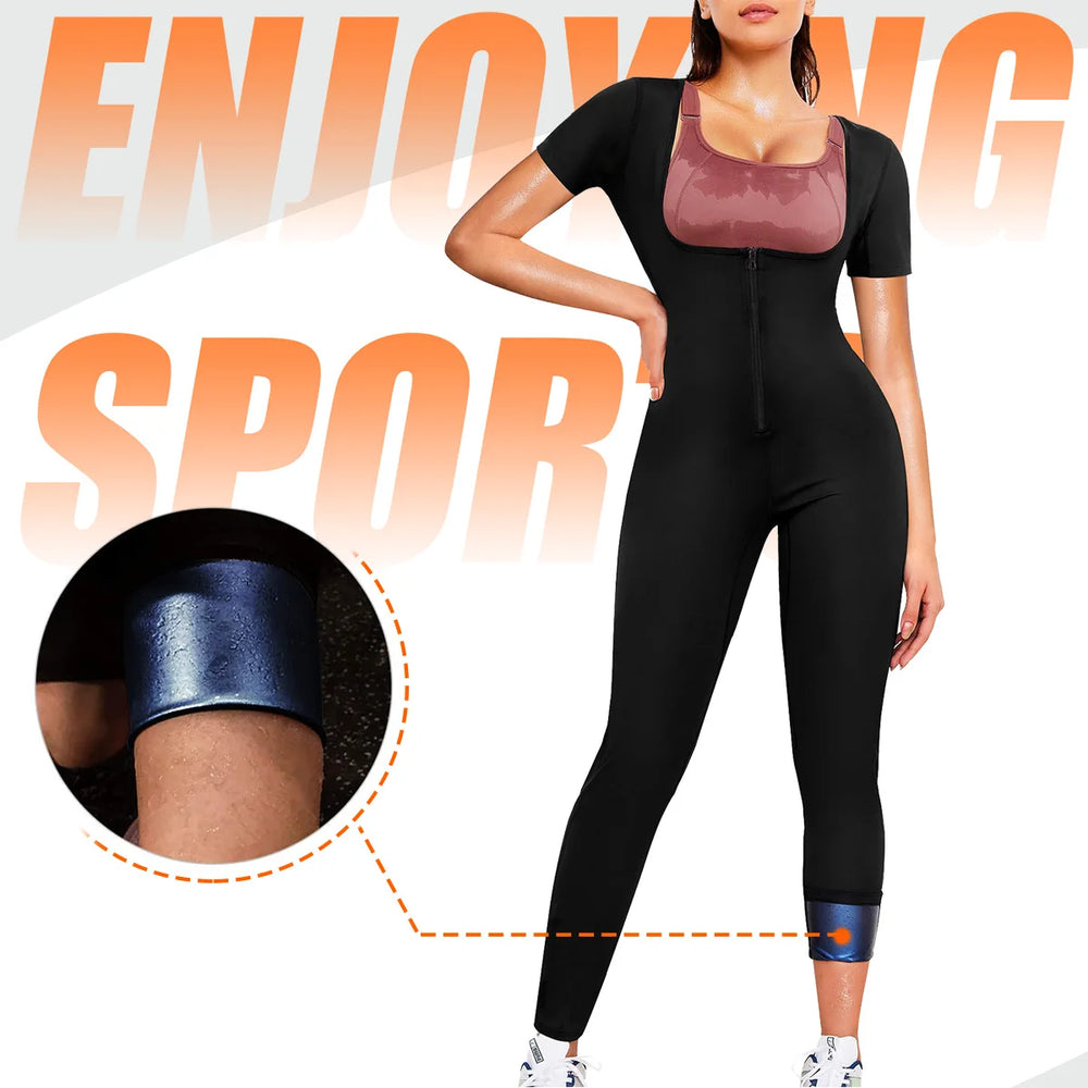 Women's Short-Sleeve Sauna Suit | Braviixx