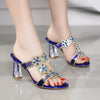 Floral Rhinestone Mules | Two Heel Heights | Braviixx