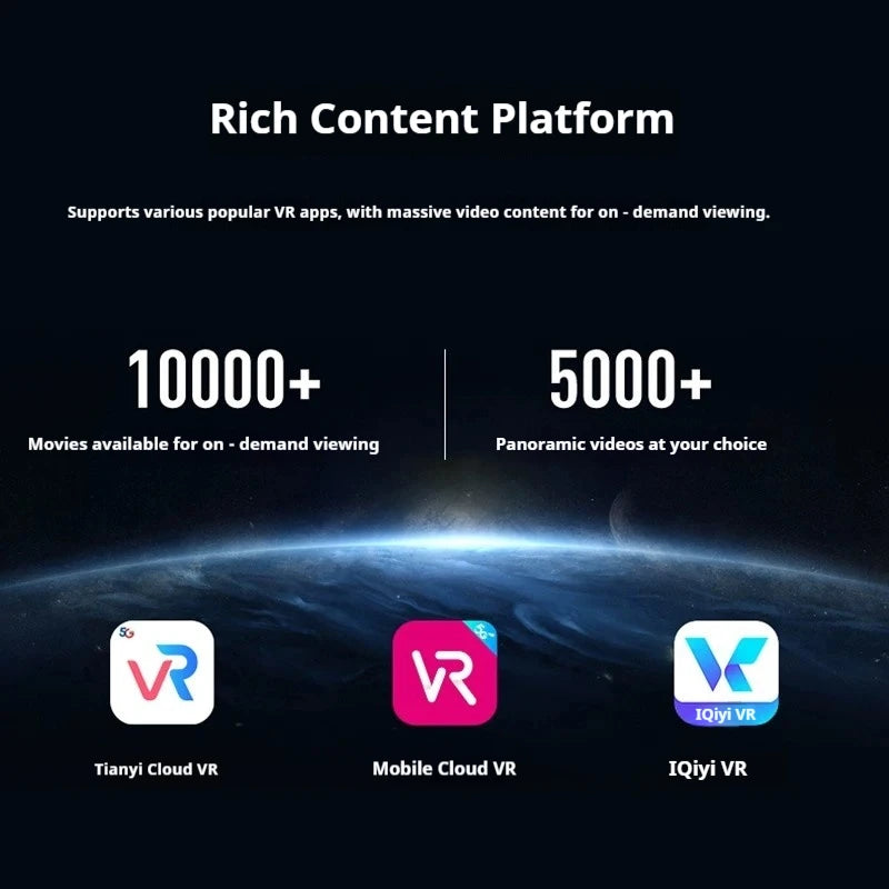 3D VR Glasses for Smartphones | Virtual Reality Headset with 100° Field of View | Braviixx