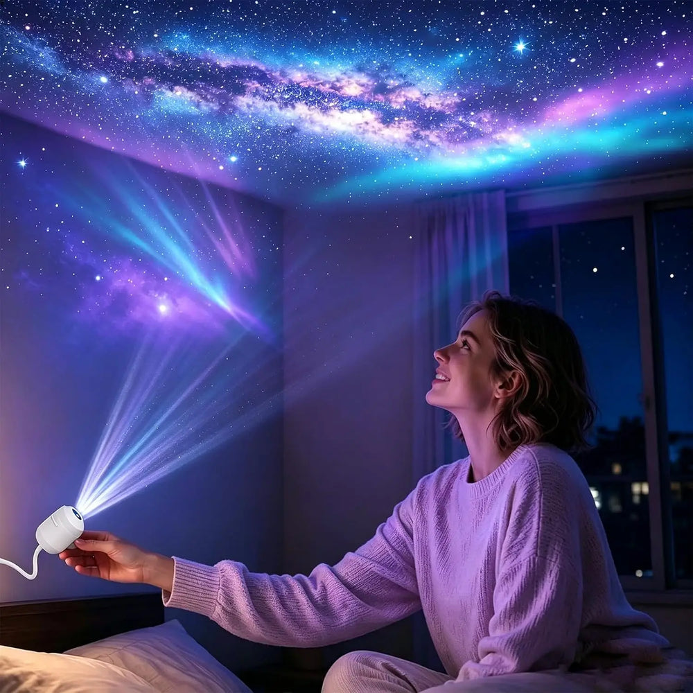 Galaxy & Ocean Rotating Night Light Projector | Braviixx