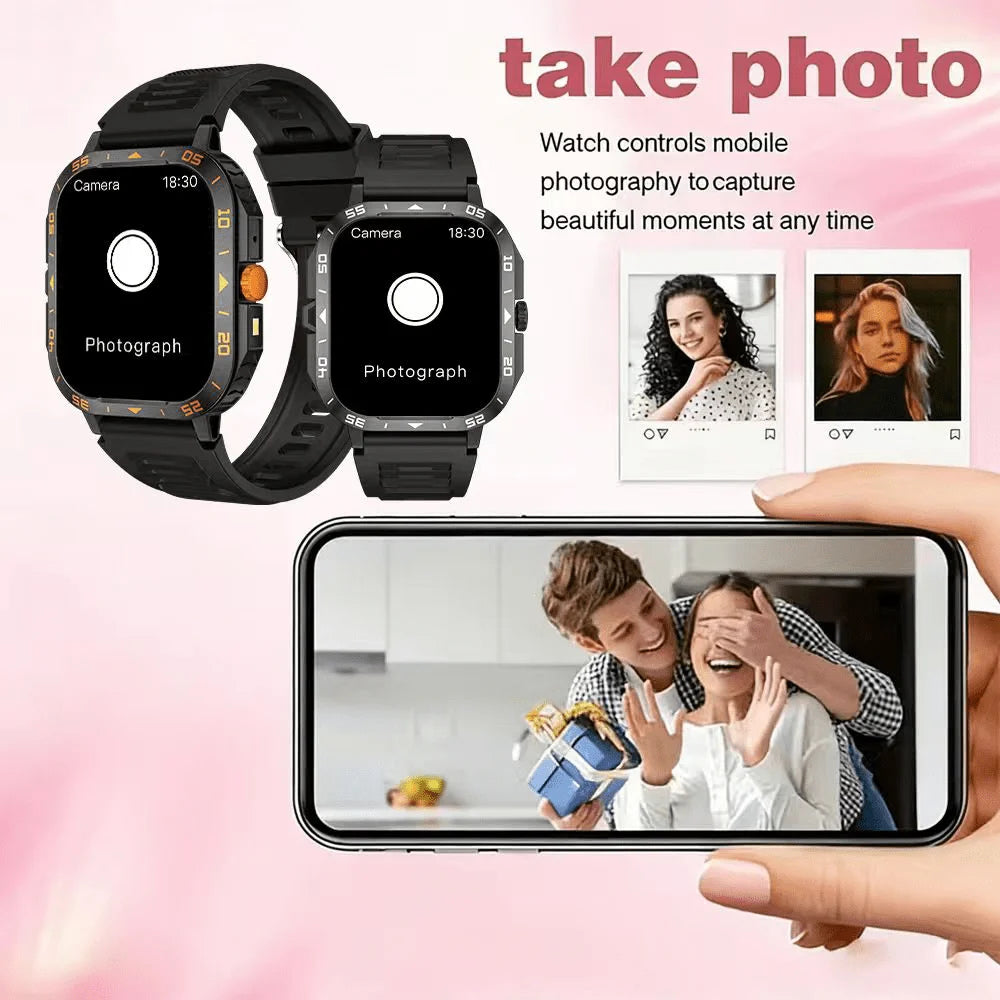 Sports Smartwatch | Bluetooth Calls & Camera Remote | Braviixx