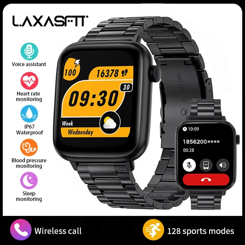 1.83" Bluetooth Calling Smart Watch with Health & Sleep Monitoring | Braviixx
