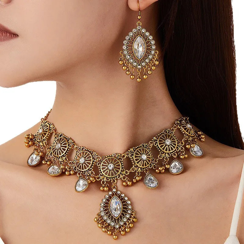 Vintage-Inspired Necklace & Earrings Set | Braviixx