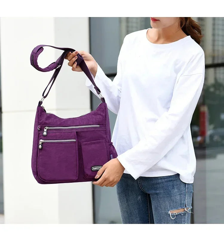 Multi-Pocket Crossbody Bag | Nylon | Braviixx