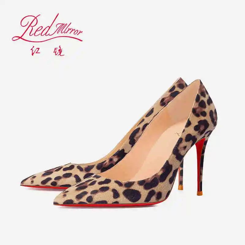 Leopard Print Stiletto Pumps – Pointed Toe Heels for Women
