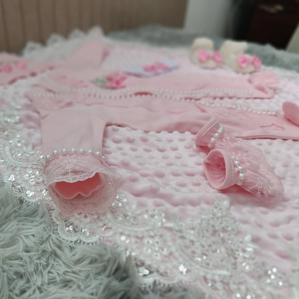 Baby Girl 5-Piece Coming-Home Outfit Set | Braviixx