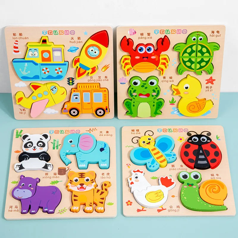 Wooden 3D Shape-Matching Puzzle | Braviixx