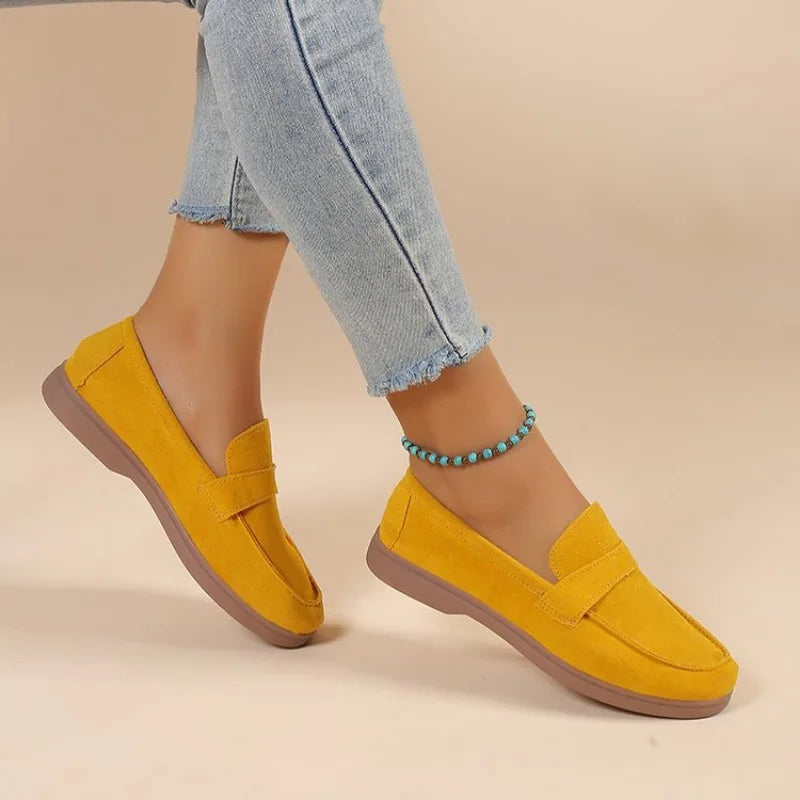 Matte-Finish Loafers | Front Band & Slip-On Design | Braviixx