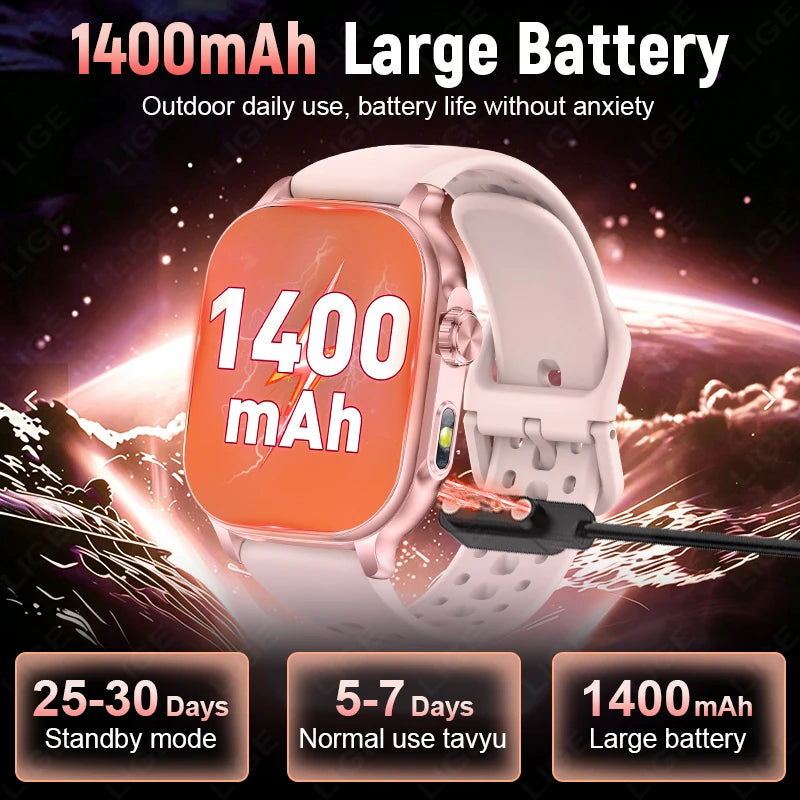2.01" Outdoor Smart Watch with 1400mAh Battery & Bluetooth Calling | Braviixx