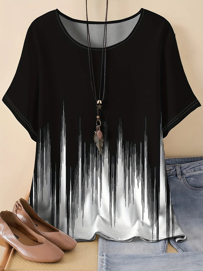 2026 Women's Tops Women's Floral T-Shirt Summer 2026 Short Sleeve Casual Loose Vintage Streetwear Fashion Clothes for Woman