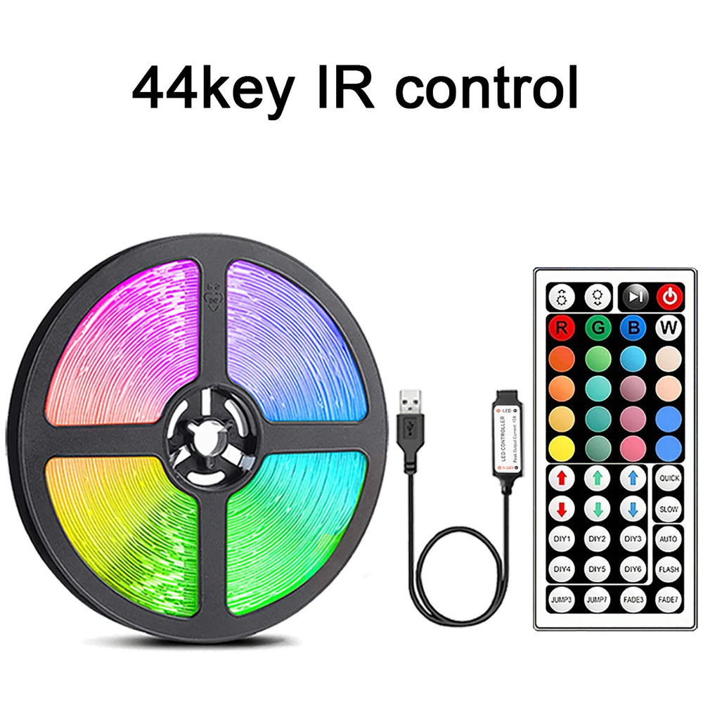 RGB USB LED Strip Lights | 24-Key or 44-Key Remote | Braviixx