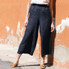 Women's 100% Linen Wide-Legged Pants Casual Loose Fit Summer 2026 Elastic Waist Harajuku Retro Linen Trousers Female Clothing