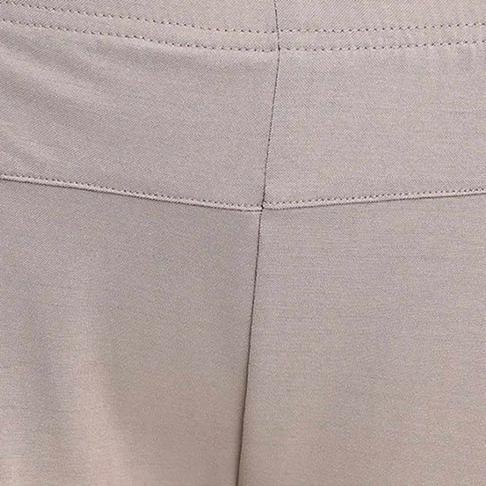 Women's High-Waist Straight-Leg Trousers | Elastic Waist & Pockets | Braviixx