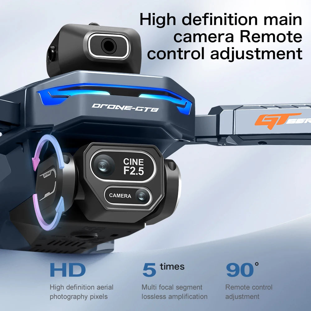 GPS Camera Drone with Screen Remote | 4K/6K/8K HD Foldable Quadcopter | Braviixx