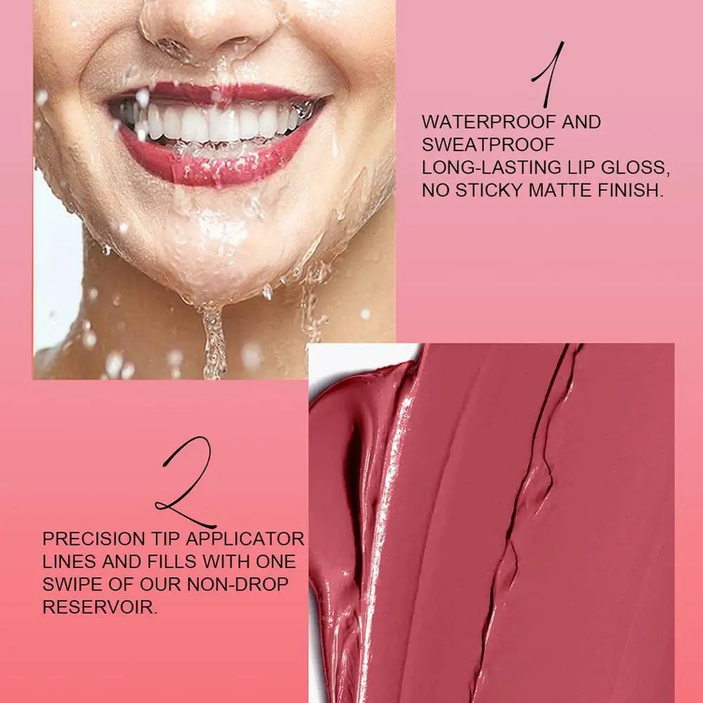 3-Piece Waterproof Matte Lip Gloss Set | Braviixx