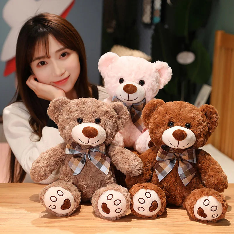 Classic Plush Teddy Bear with Bow Tie | 35–60cm | Braviixx