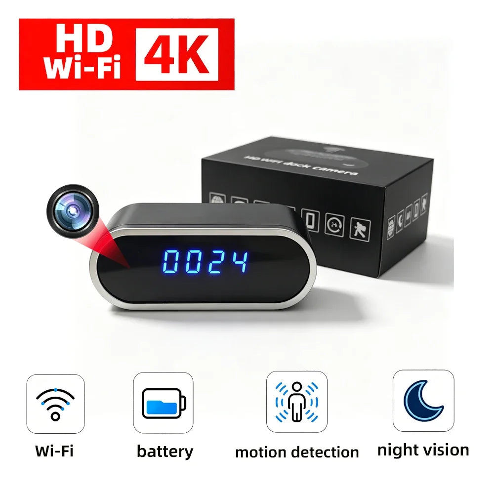 Wi-Fi Clock Camera | Remote Viewing & Night Vision | Braviixx