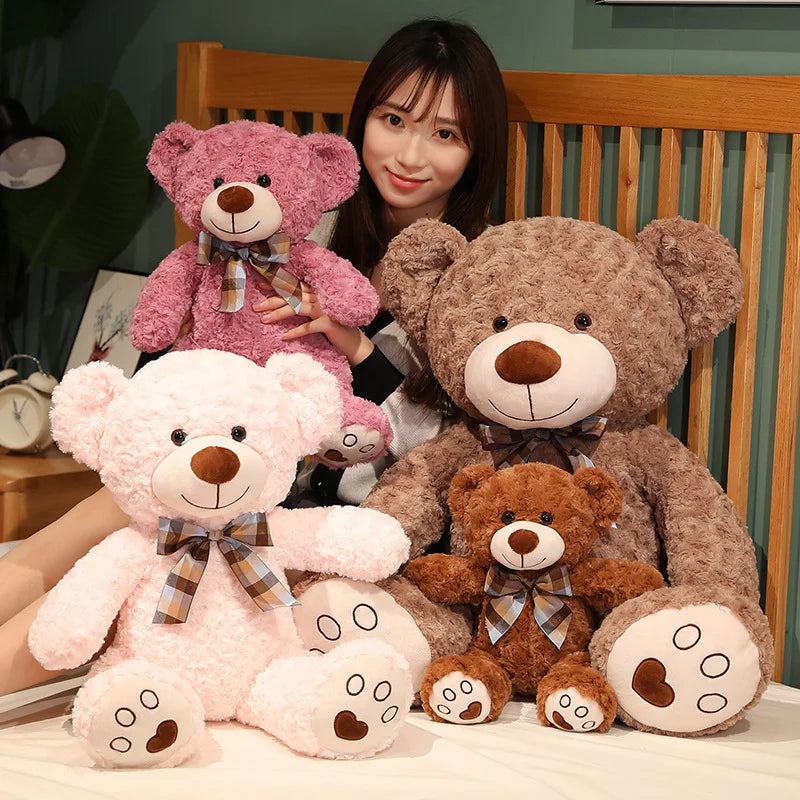 Classic Plush Teddy Bear with Bow Tie | 35–60cm | Braviixx
