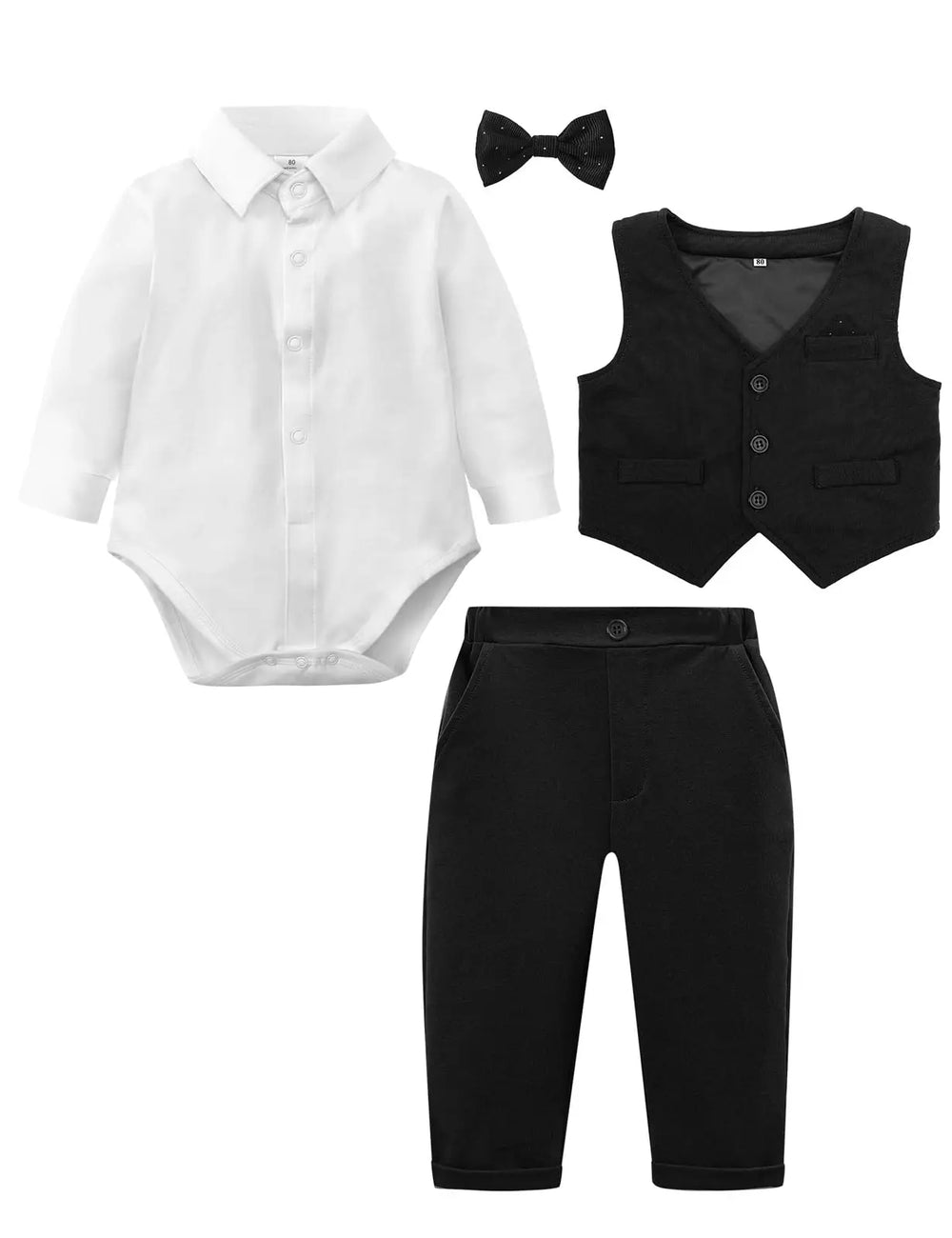 Baby Formal Outfit Set with Bow Tie | Braviixx