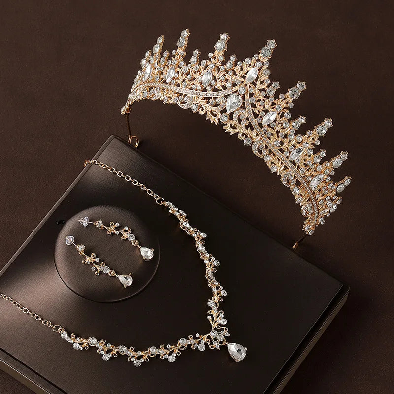 Bridal Crystal Jewellery | Tiara, Necklace & Earrings Set Options | Braviixx