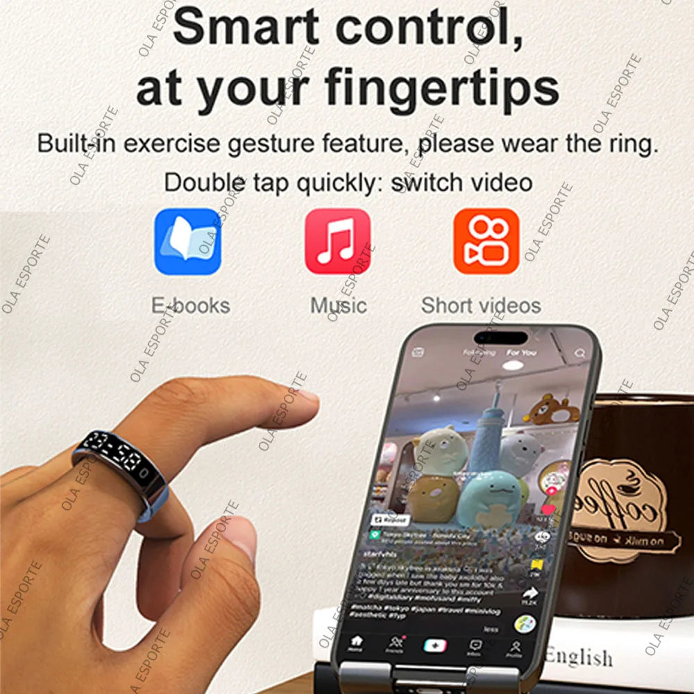 Touch-Display Smart Ring with Activity & Sleep Tracking | Braviixx