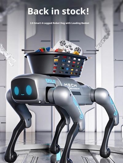 Interactive Remote-Control Robot Dog with Basket | Braviixx