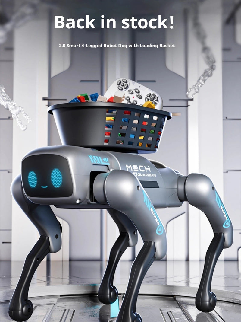 Interactive Remote-Control Robot Dog with Basket | Braviixx