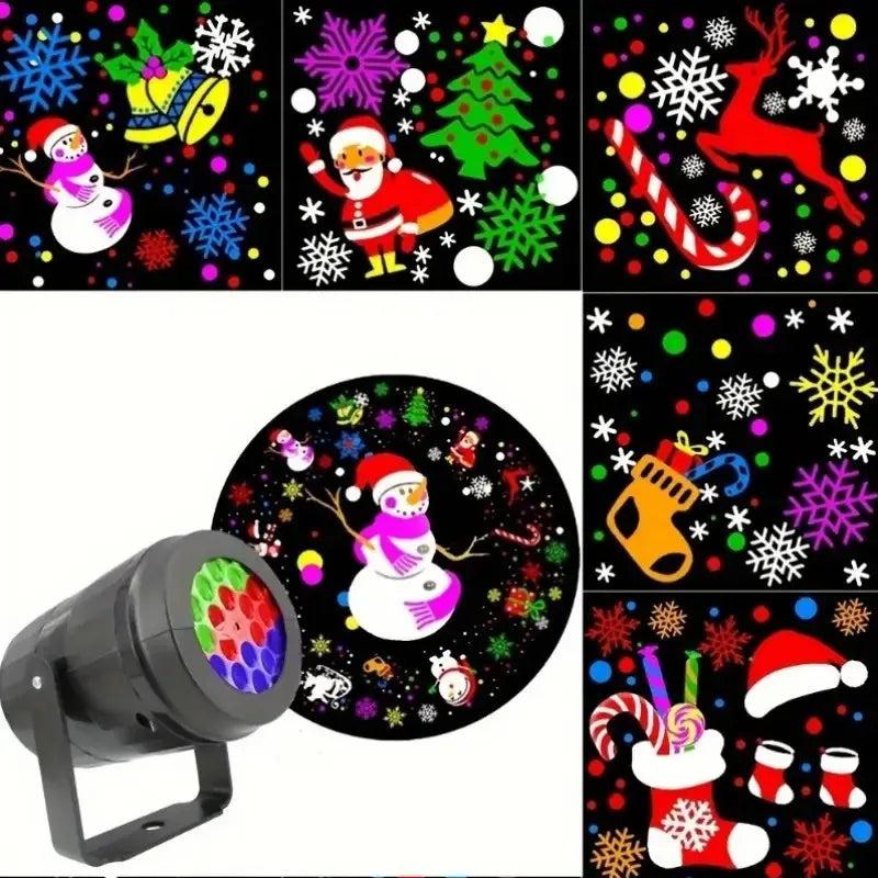 Christmas LED Projector Light | Colourful Holiday Patterns | Braviixx