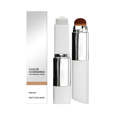 Color-Changing Foundation Stick with Built-in Brush – All Skin Tones | Braviixx