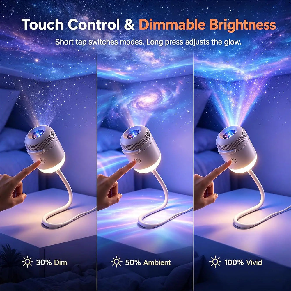 Galaxy & Ocean Rotating Night Light Projector | Braviixx
