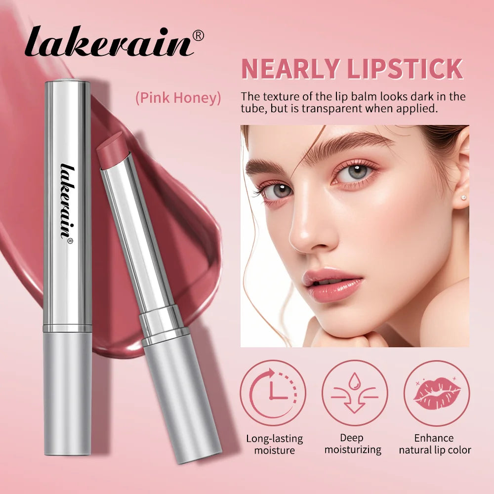 Lakerain Nearly Lipstick | Tinted Lip Balm Stick · Deep Moisturising · Natural Lip Colour | Braviixx
