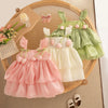 Baby Girls' Layered Princess Party Dress | Bow Tutu Dress 6M–3Y | Braviixx