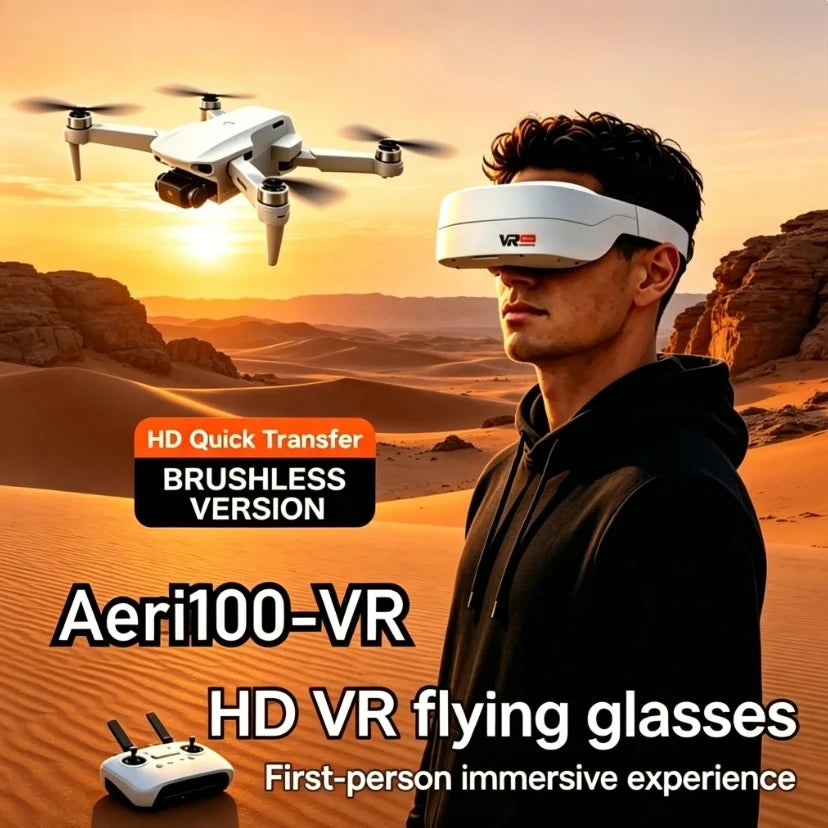 Camera Drone with VR Goggles | 4K/8K HD FPV Brushless Quadcopter | Braviixx