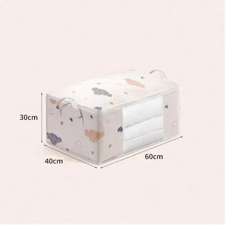 Foldable Clothes Storage Bag | Bedding Organiser with Window | Braviixx