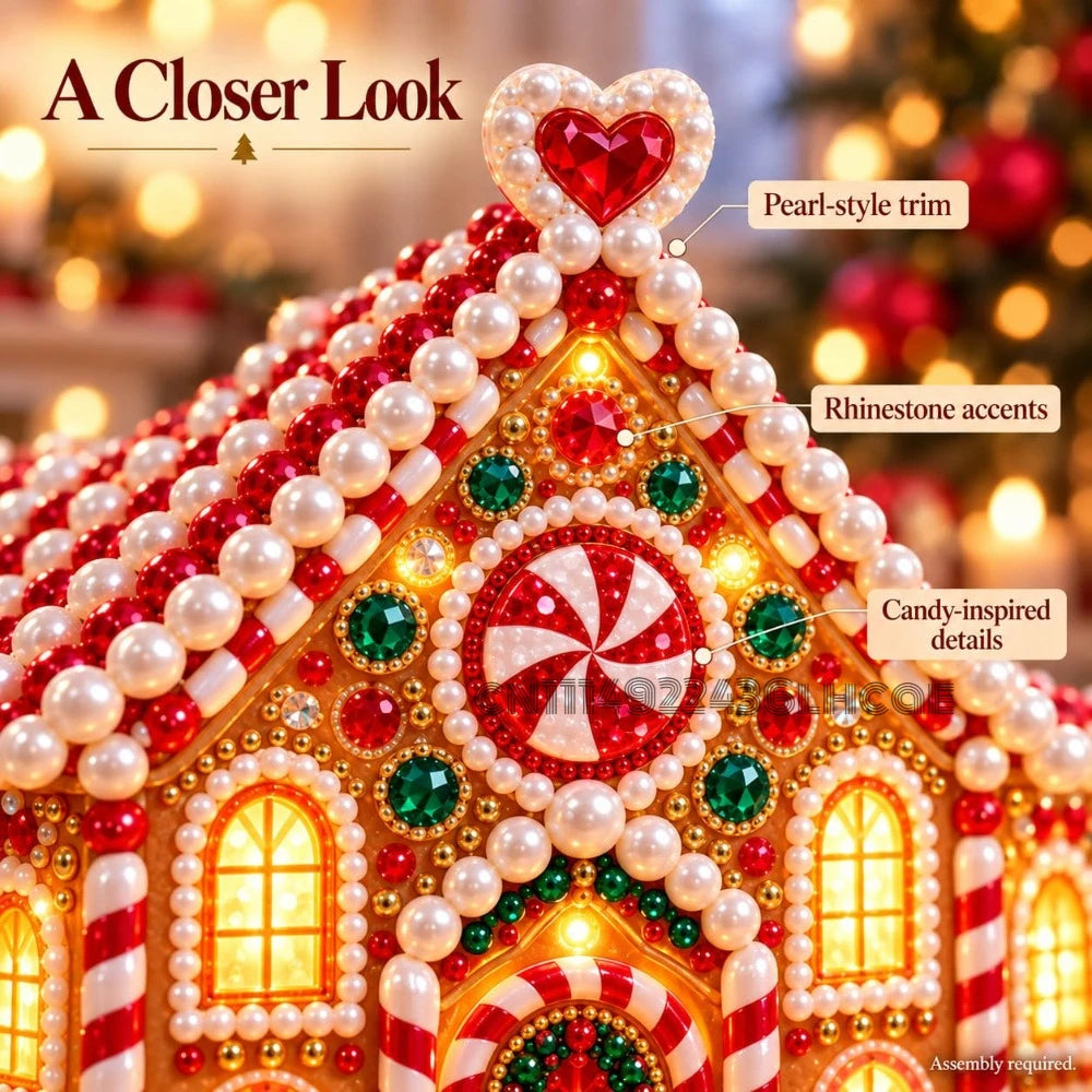 DIY 3D Gem Art Kit | Light-Up Village & Fantasy Designs | Braviixx