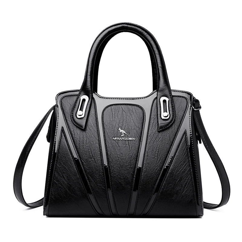 Multi-Compartment Top-Handle Shoulder Bag | Braviixx